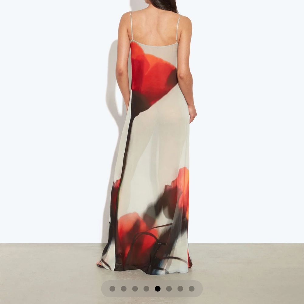 Rat & Boa Strapless Red and Black Floral Dress - Picture 3 of 4
